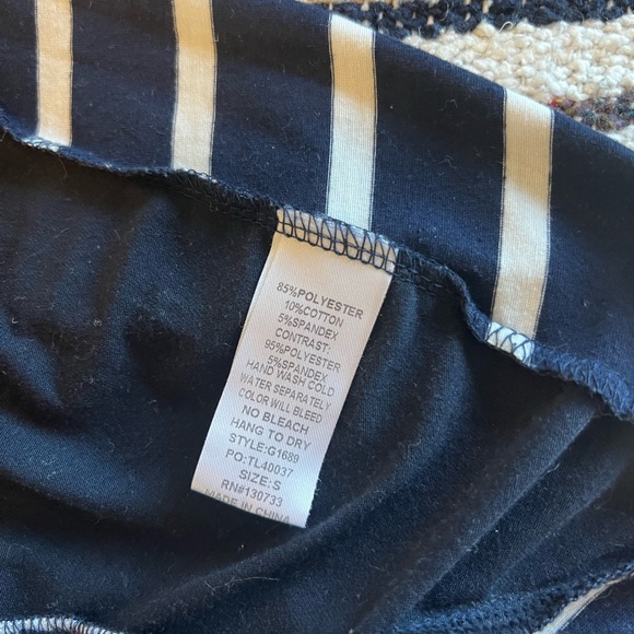 Navy & White Stripped Tunic Blouse - Picture 16 of 16